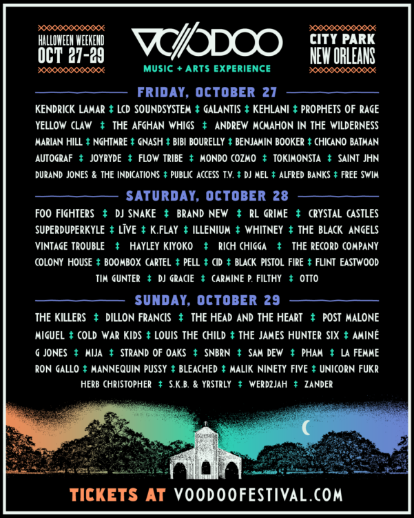 Voodoo Releases DayByDay Lineup With Minimal Conflicts