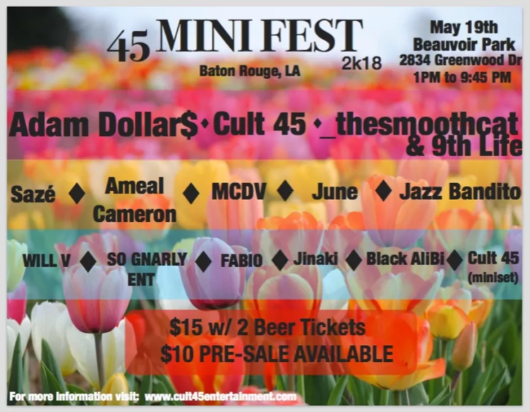 Baton Rouge HipHop Collective Cult 45 to Host Music Festival