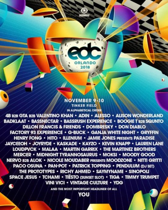 EDCO Releases Full 2018 Lineup: Alesso, Bassnectar, Kaskade & More