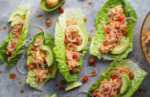 rotisserie chicken lettuce wrap