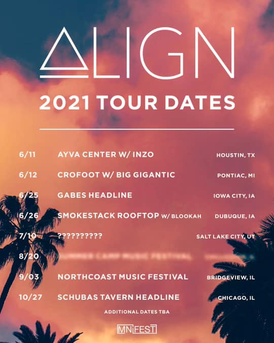 align music tour dates