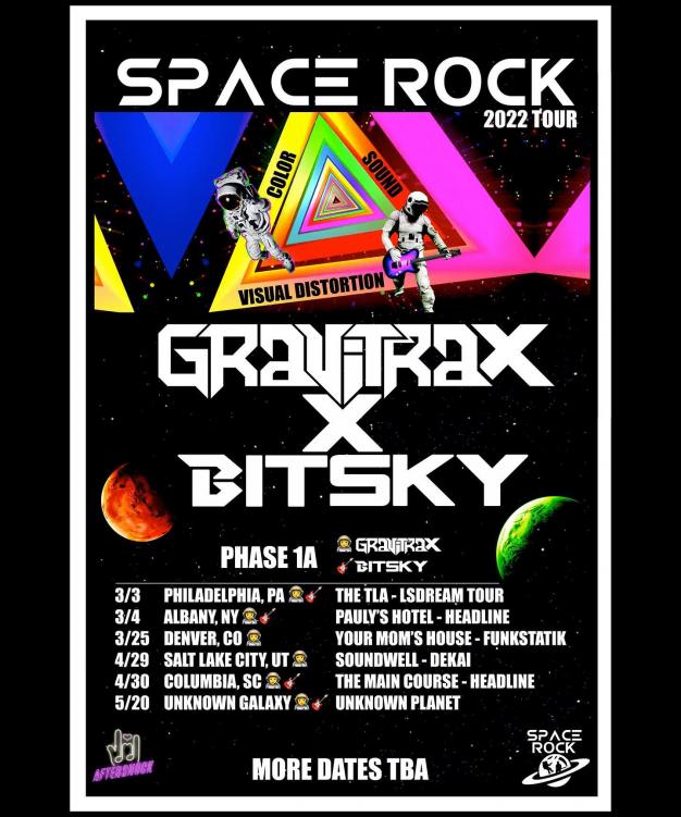 space rock tour flyer