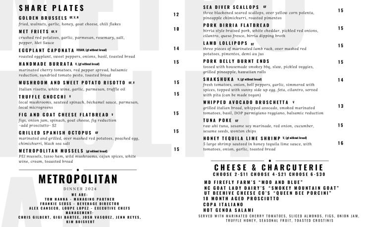 metropolitan kitchen and lounge