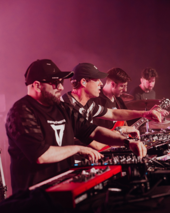 Big Gigantic and Gramatik performing as Big Gramatik
