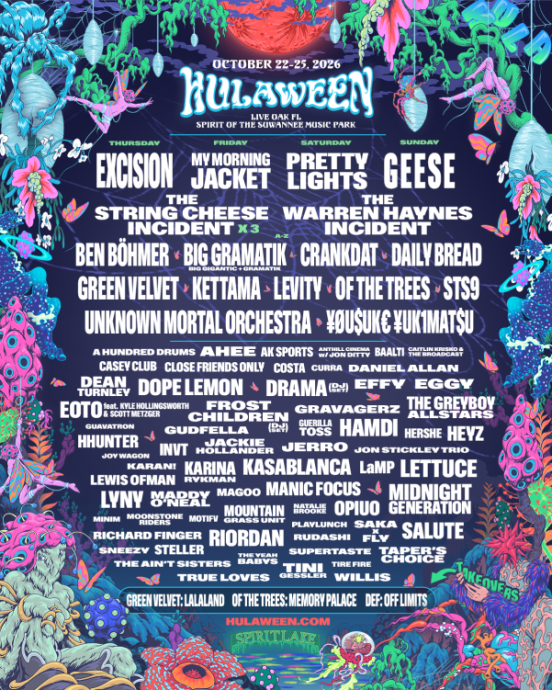Hulaween 2026 lineup