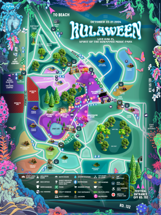 Hulaween 2026 map